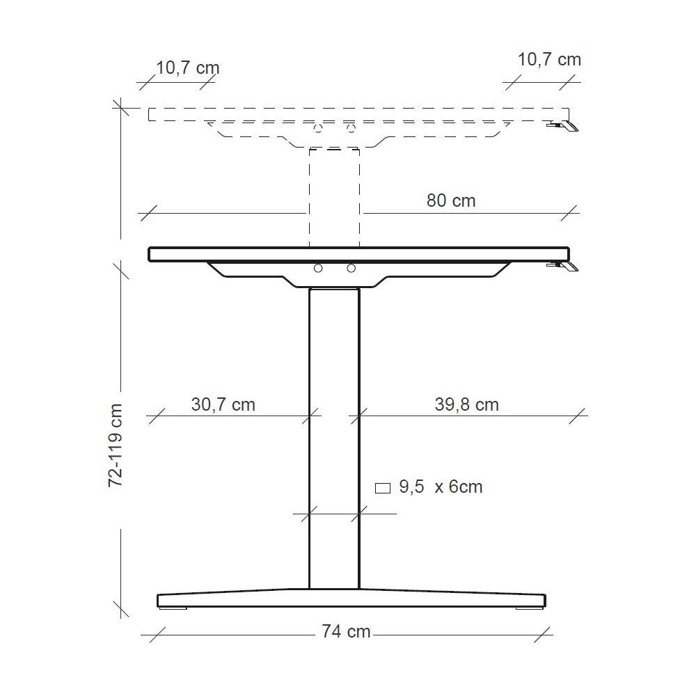 ONE Schreibtisch  Höhenverstellbarer Allrounder für modernes Arbeiten