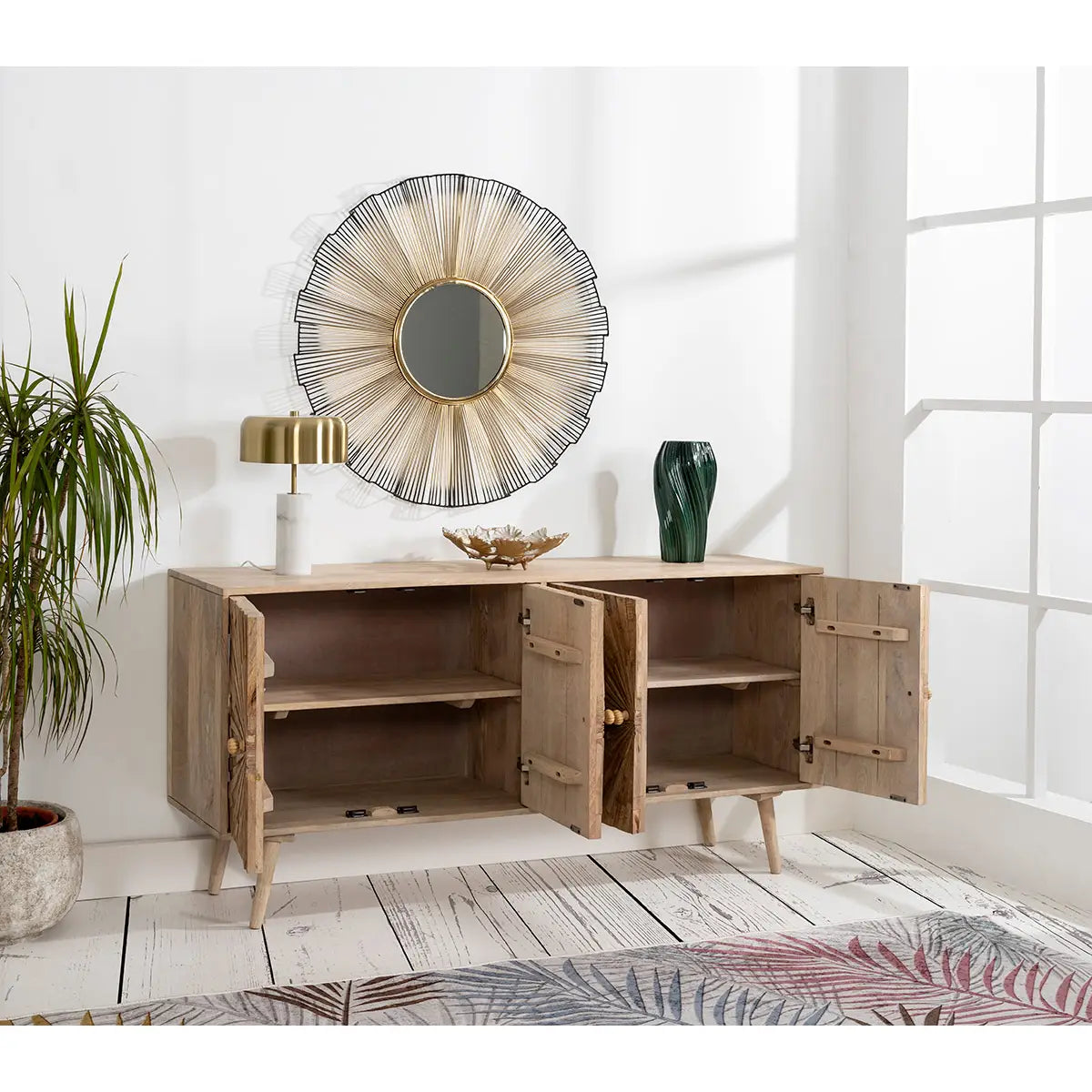 CARL Sideboard Mangoholz 150cm