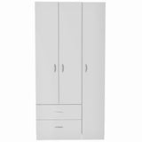 Austral weiss 3-türiger Kleiderschrank 90x180