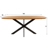 Esstisch Harper 180x95cm Massivholz modernes Design