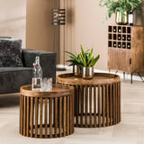 Hermo Couchtischset Stilvolles Design Mangoholz