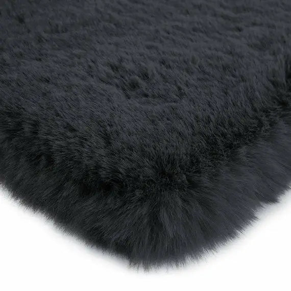 Flauschiger Shaggy Teppich 160x230cm schwarz