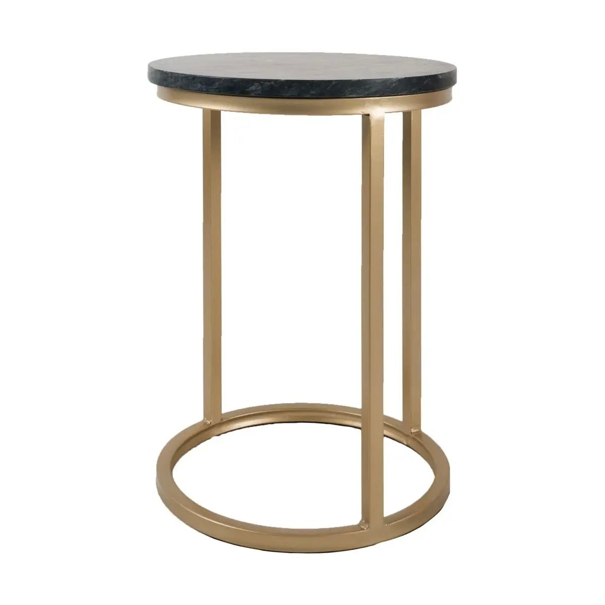 Laptoptisch Mitch Marble Round - Schwarz/Gold