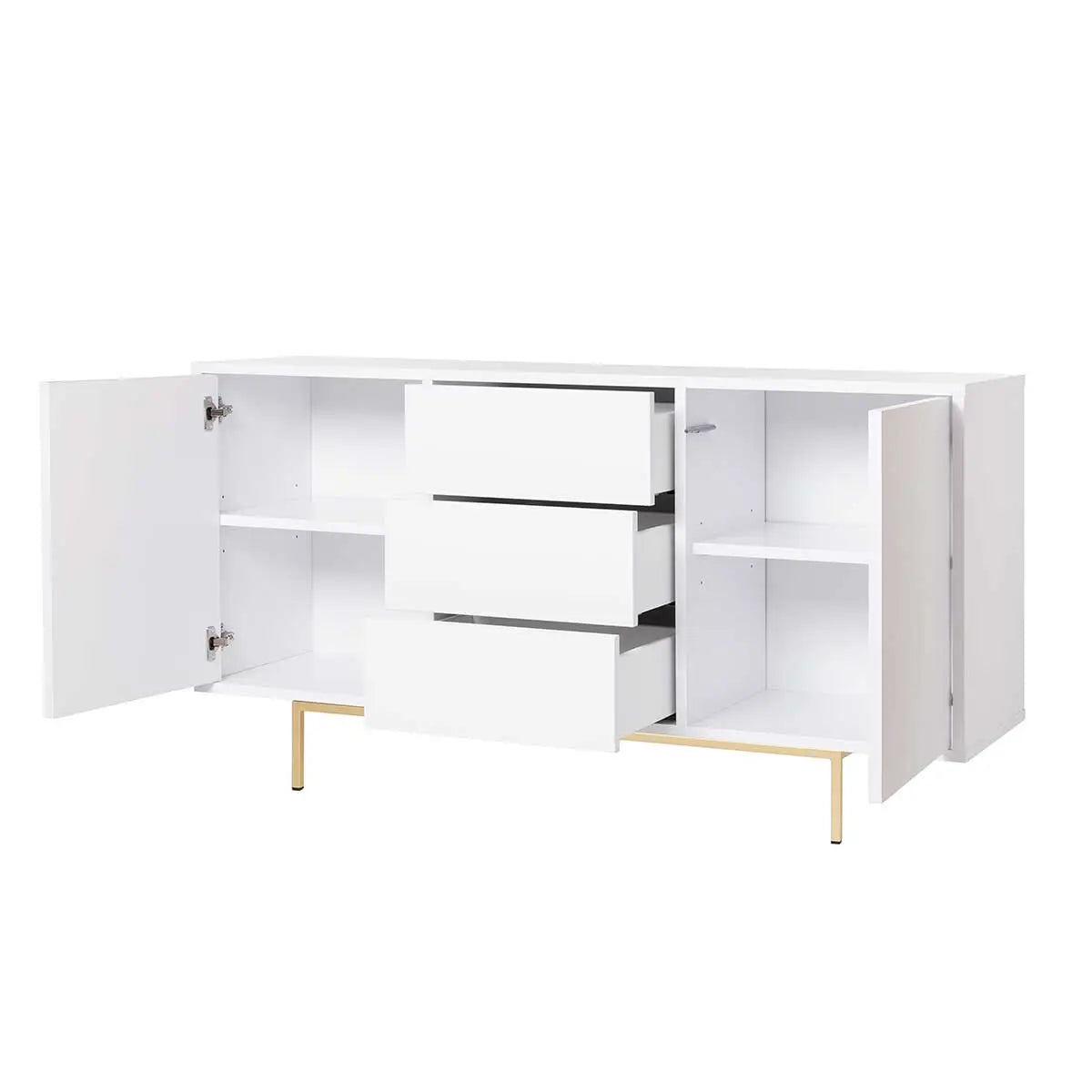 LARA Sideboard weiss/gold